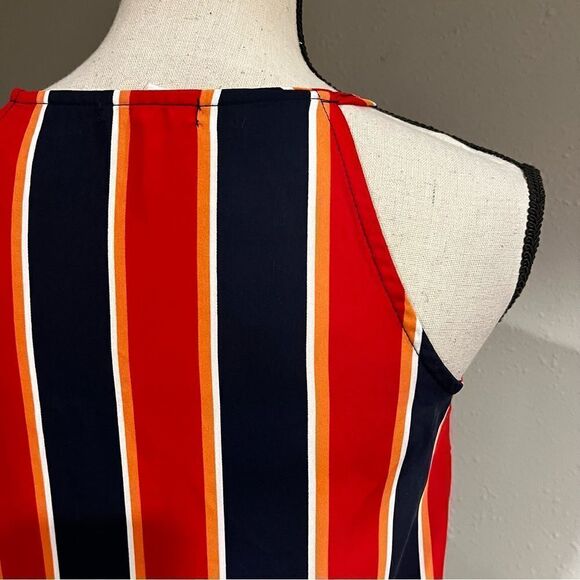 Maurice's Spaghetti Straps Front Wrap Stripe Tank Top - Picture 7 of 13
